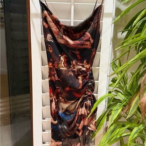 PrettyLittleThing Multicolor Artistic Dress